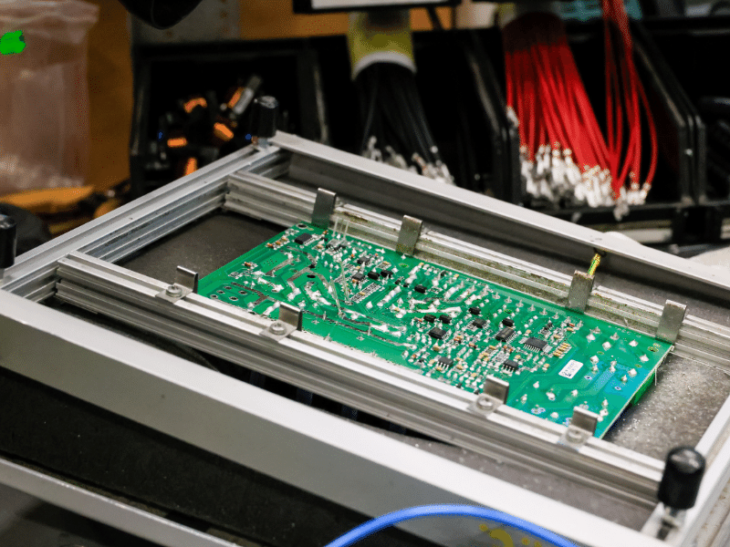 Płytka pcb w ramce THT Płytka pcb w ramce THT